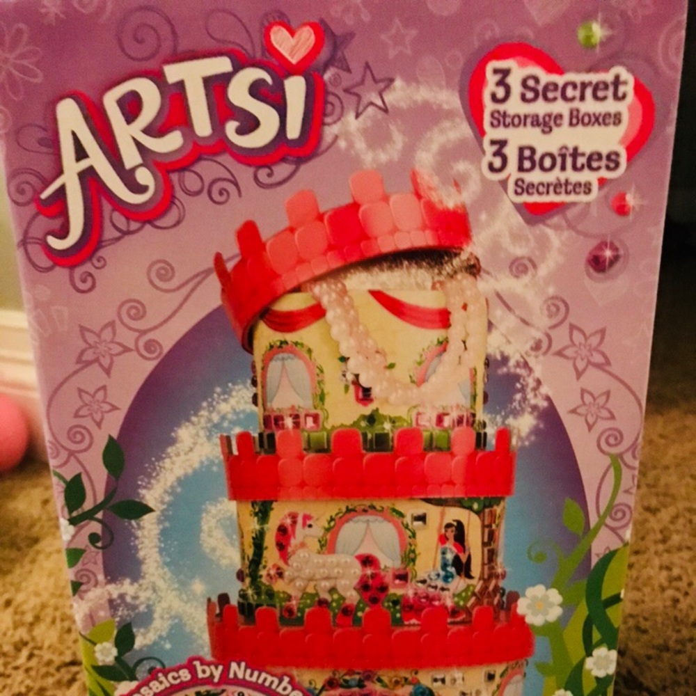 A princess castle stick by number